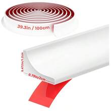 78.7 英寸硅胶防水浴室密封条,自粘可裁剪柔性干湿分离密封条,适用于淋浴房、浴室、浴缸、厨房水槽边缘、潮湿房间门槛、台盆等,是浴室必备配件、家居装饰、厨房用品、柔性硅胶条、浴室装饰、浴室配件、厨房配件、浴室工具 - 彩色 - 查看 18