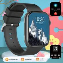 1.83 英寸全触摸屏多功能户外运动智能手表，支持无线通话和短信、计步器、健身追踪器，男女皆宜的礼物，兼容 Android 和 IOS