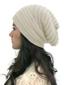 1/2pcs Pleated Beanie Hat, Women Spring/Summer Korean Style Single Layer Knitted Cap, Versatile Ear Warmer Turban Hat
