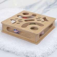 1 طقم ألعاب تفاعلية للقطط، ألعاب ألغاز للقطط مع نفق ممر ومرقرقات جرس، مصنوعة من مواد متينة، مناسبة للقطط المنزلية