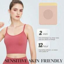 50 قطعة من رقع زيت الخروع - رقع للسرة قابلة للتخلص منها، مانعة للتسرب، لاصقة ذاتيًا، خالية من المواد المسببة للحساسية، سهلة الاستخدام (لون بيج)