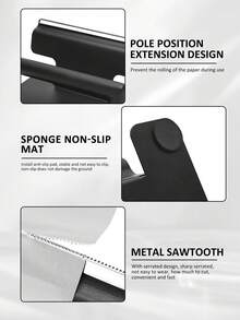 1pc Foil Cutter, Available In Gold/Black, Hair Foil Cutting Tool Suitable For Professional Salon Use, Can Be Used As Holiday Gift - Multicolor - View 4