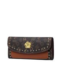 Cartera larga de mujer de alta calidad, versátil, elegante y casual