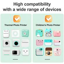 57*25Mm Transparent Sticker Paper For Mini Printer -Clear Holographic Dot Self-Adhesive Printing Labels - Multicolor - View 8