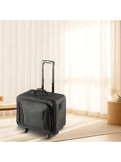 Rolling Makeup Train Case Large Storage 3 Tiers