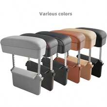 Car Console Armrest Box Arm Rest Height Adjustable Comfort Elbow Pad Universal Beige - Beige - View 5