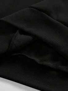 WeStyle Hub Valentine's Day Men's Casual Loose Fit Heart Print Crew Neck Long Sleeve Sweatshirt, Spring/Autumnlatest Fashionvalentine's Day>Outfit - 黑色 - 查看 6