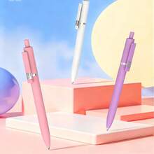 1 Stück 0,5 mm Retraktiver Schwarzer Kugelschreiber, sehr attraktives Vintage Schreibwaren für Studenten, Gummikugelschreiber, Touchscreen Stylus Spitze - Mittlere Spitze, Flüssiges Schreiben, Anti-Rutsch, Schwarze Tinte, Neuartiges Geschenk für Büro, Kollegen, Notizen, Journaling, perfekt für Erwachsene, Frauen & Männer