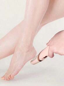 1Pc Foot File, USB Rechargeable Feet Callus Remover With 2 Speed Of Rollers & LED Lights, Professional Hard Skin Remover Foot Care Tools Cracked Heels Calluses & Dead Skin, Suitable Both Men And Women To Remove Dry Skin And Dead Skin On Feet