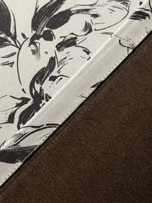 1 件遮光隔热窗帘布 - 99% 抗紫外线涤纶，杆袋悬挂，不可漂白平纹，卧室艺术主题，涂层遮光隔热，降噪 - 非常适合卧室、农舍和学校深度睡眠（面料重量 180 克）