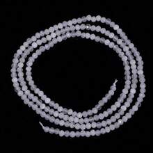 1 hebra de 2 mm de cuentas de piedra natural facetadas, diámetro pequeño apto para hacer joyas DIY, pulseras, collares, accesorios de artesanía, aproximadamente 145 cuentas por hebra - Multicolor - Ver 25