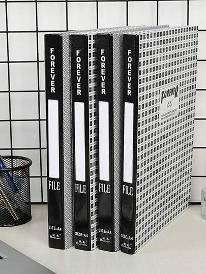 1pc A4 File Folder With Single- Or Double-Clip; Multi-Layer Document Organizer For School And Office, Durable Lightweight Storage Box For Papers, Back-To-School Desk Organizer, Portable Office File Keeper, Easy Access Transparent Cover, Ideal For Study And Work Environments, Premium Organization Solution For Home Office And Classroom Use