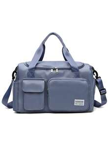 Trockene-Nasse-Trennung Sport Fitness Tasche mit großer Kapazität, Reisetasche, wasserdichte Handtasche, Sporttasche mit Schuhfach und nass-trocken Aufbewahrungsfächern für Herren und Damen, faltbare Kulturtasche, Wochenendtasche, Collegetasche, Urlaubstasche, Krankenhaustasche für Urlaub und Outdoor-Aktivitäten wie Skifahren - Pink - Übersicht 13