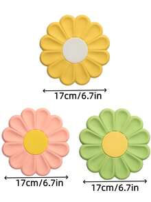 1Pc Trivet Mats - Heat Resistant, Kitchen Pads For Pots, Pans & Dishes - Perfect Christmas & Halloween Gift - Multicolor - View 3