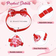 240 Pcs St. Patrick's Day Dog Bow Ties Spring Dog Collars Adjustable Dogs Bow Ties Collar Valentines Dog Accories For Pet Small Medium Dog Cat Accories Heart - Multicolor - View 6