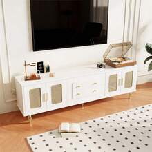 Television Stands & Entertainment Centers - Vit + Spånskiva + 180-190 cm - Visa 6