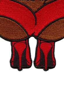 1PC Back That Azz Up Patch Stripper 90s Rap Lyrics Embroidered Iron On - Multicolor - View 4