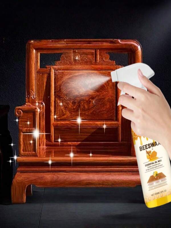 Wood Furniture Beeswax Polish Spray - Furniture Polish And Renewal Cleaning Spray, Helps Smooth And Polish Surfaces, Provides Natural Nourishment And Protection