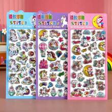 3D 卡通全息浮雕贴纸 - 水豚动物全息浮雕贴纸贴花 - 彩色 - 查看 6