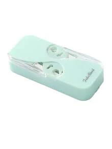 Tragbare Alles-in-einem Zahnseide Aufbewahrungsbox - Automatischer Spender hält Zahnseide sauber und ordentlich - Geeignet für Reisen, Camping, Restaurants und Partys (Inklusive 12 Zahnseiderollen)