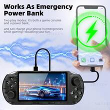 Upgraded SF3000HD Retro Handheld Game Console, Compatible With TV Connection, 4.5" IPS Screen, Pre-Loaded With 20,000+ PS1/GBA/SNES Games - Multicolor - View 9