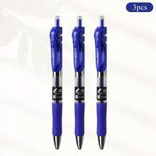 WUQIANNIAN 3/6 Stücke 0,5mm Gelschreiber in Schwarz/Blau/Rot, einfache schnell trocknende wasserbasierte Stifte, geeignet für Büro und Schule