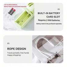 1pc Mini Portable Fan, Lightweight Handheld Fan - Ideal For Office, Outdoor, Traveling And Camping - Stay Cool Anytime,Anywhere! - (Batteries Not Included),Christmas - 彩色 - 查看 4