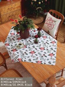 1 chiếc khăn trải bàn in kỹ thuật số 100% Polyester, họa tiết hoa ngẫu nhiên, thích hợp cho Giáng sinh, nhà bếp, bàn ăn, hình chữ nhật, hình vuông, bàn cà phê, tủ đựng đồ, trang trí nhà cửa, không khí Giáng sinh, tụ họp gia đình, miếng lót đĩa, phòng khách, phòng ngủ, sân, trong nhà ngoài trời, cắm trại, biệt thự, ngày lễ, tiệc tùng, trang trí đám cưới, có nhiều kích cỡ - Nhiều màu - Xem 8