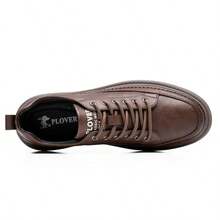 Fashion Casual Lace-Up Low-Top Sneakers For Men, Non-Slip Wear-Resistant Comfortable Daily Versatile Mens Shoes For Commute & Casual - 棕色 - 查看 11