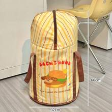 1pc Cartoon Creative Design Foldable Foot Bath Tub, With Lid (Insulation Function), Hand-Carry Design, Waterproof, Heat-Resistant & Odor-Free, Portable For Indoor/Outdoor Use (Expanded: 66cm*33cm; Storage: 32cm*10cm) (Wellness & Fun Style) - Vibrant Cartoon Patterns (Youthful & Eye-Catching), Durable Water-Resistant Fabric - Multicolor - View 9