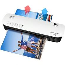 Laminator, Photo Sealer, Sealing Machine, Quick Start Laminator, Small Home Laminator, Photo Laminator, Office Plastic Sealer, Document Photo Gluer, Film Compatible, Easy To Operate, Home Use, Commercial Use - Black and White-220V - View 5