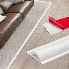 1pc 2m/78.74in Easy Install Carpet Edging Trim With Adhesive Backing, Durable & For Homeowners And DIY Enthusiasts - Multicolor - View 9