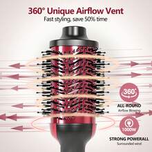 Hair Dryer Brush And Styling Brush In One 4-In-1 Hair Dryer Styling Tool Oval Barrel With Increased Volume Design Professional Salon-Grade Hot Air Brush Suitable For All Hair Types - UK Plug(220-240V) - View 5