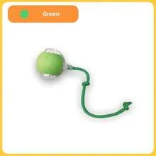 互动猫玩具球，USB 可充电电子移动宠物玩具球，带 LED 灯和系绳，适用于猫和小型犬，宠物滚球，打破无聊，自玩球，互动猫玩具，可更换外壳