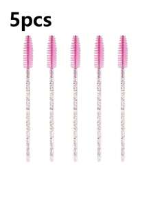 100/50PCS Eyelash Brushes, Mascara Wands With Container, Bendable Disposable Eyebrow Spoolies, Lash Brush For Lash Extensions, Eyebrow Spoolie, Castor Oil Brushes (Not All Sku Are In Bottle) (Multiple Colors Available)