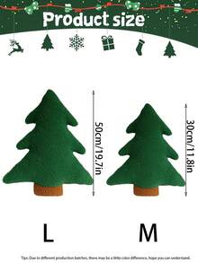 圣诞树抱枕，圣诞松树造型填充抱枕，可爱圣诞树造型毛绒抱枕，冬季圣诞装饰，适用于派对、家居、沙发靠垫、床饰、圣诞礼物、家居装饰、圣诞装饰、房间装饰、圣诞装饰