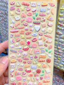 可爱卡通动物泡沫贴纸,文具,笔记本贴纸,笔记本衬纸,贴纸笔记本,不干胶贴纸 - 彩色 - 查看 22