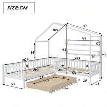Kids Bed Frames, Headboards & Footboards - White - View 8