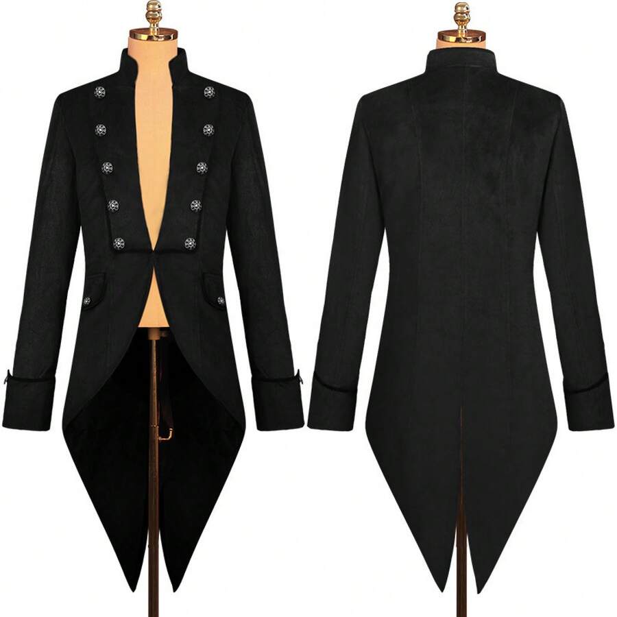 Men Cosplay Clothing - Black - View 1