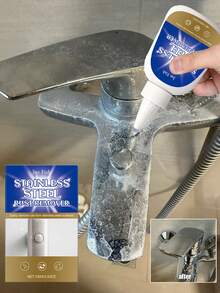 Jue Fish Stainless Steel Rust Remover And Cleaner, Suitable For Sink, Faucet And Water Stains Cleaning