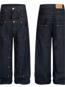 Men Jeans - Xanh cổ điển - Xem 6