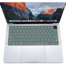 Keyboard Cover Skin Compatible With 15 Inch M3 A3114 M2 A2941/13.6 A3113 A2681/Pro 14/16 M4 M3 M2 M1, Midnight Green - Bơ xanh - Xem 4