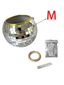 1 件迪斯科球花盆，悬挂式镜球形花盆，花园装饰悬挂花盆（实际商品可能比图片小，请订购大一号）