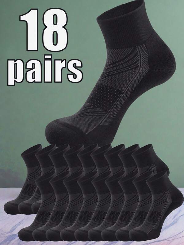 18/9/3 Pares Meias Curtas Plus Size para Mulheres, Estilo Casual Versátil e Elegante, Malha Respirável Macia, Adequado para Uso Diário