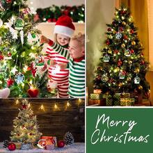 Wooden Slices Cutouts, 30 Pcs Wood Tree Ornaments  Crafts Wooden Tags Painting Decorations - 30 件聖誕節 - 查看 2