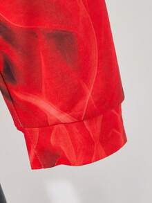 2pcs/Set Boys Casual Street Style Flame Print Hoodie And Pants, Comfortable Daily Outfit, Spring/Autumn New Arrival