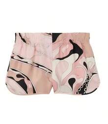 New Sexy Satin Halter Neck Backless Top Irregular Skirt Shorts Set NTZ6026 - Floral Shorts - View 1