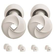 Tapones de silicona suaves - Super cómodos, tapones de oído reutilizables para reducir el ruido, para dormir, concentración profunda, viajes, sensibilidad | Protección auditiva flexible | Ajuste personalizable | Reducción de ruido de 30dB (SNR) - Multicolor - Ver 22