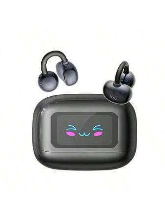 HTC NE54 Bluetooth Headset With 3D Panoramic Stereo Sound For A Premium Music Experience Cloud-Sense Comfort And Soft Fit Super-Latest Bluetooth Core For Workouts And Offices (Black)