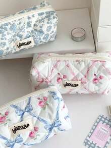 1PC Pencil Bag Pencil Case Pen Holder Coin Pouch Pen Simple Cosmetic Storage Bags Makeup Bag Office Stationery Organizer Pencil And Marker Cases,School Teacher Office Supplies Stuff,Bible Study Supplies Notebook Book